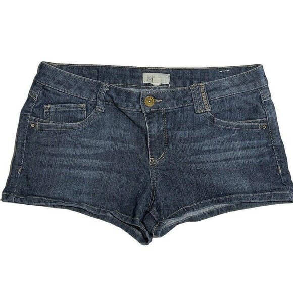 Jolt Womens Dark Wash Denim Shorts Size 13/31 - Picture 1 of 4